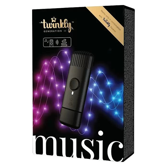 Clé USB Twinkly Music, noire, contrôlée par application