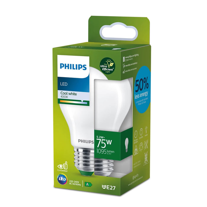 Philips Classic Filament LED-Lampe E27 CRI80 EEK A matt, 7.3-100W 4000K pic6 41169