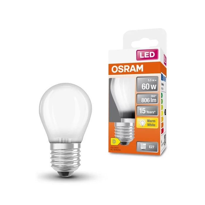 Osram LED STAR RETROFIT matt CLP 60 5,5W 827 E27 non-dim pic3