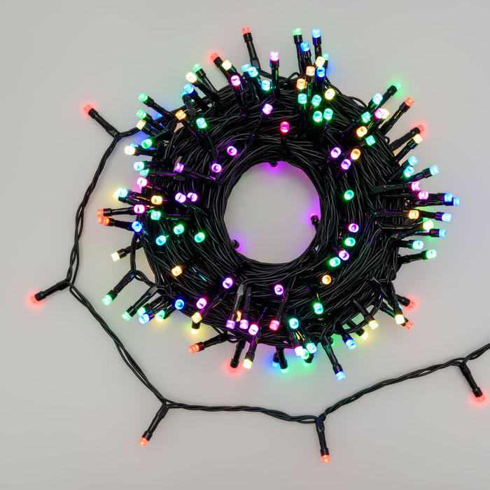 Guirlande lumineuse LED Lotti RGB, 200 LED, 20 m, IP44, contrôlée par — LEDs .de
