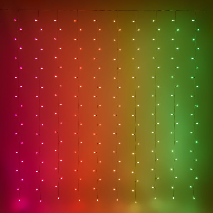 Lotti RGB LED light curtain, IP44, app controlled