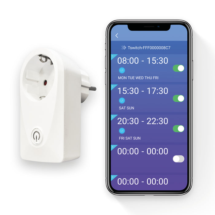 leds.de Presa di corrente Smart Bluetooth con funzione timer bianco