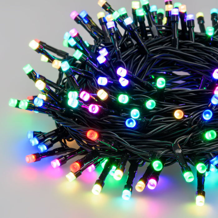Guirlande lumineuse LED Lotti RGB, 200 LED, 20 m, IP44, contrôlée par application