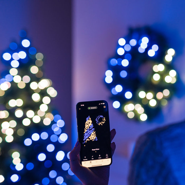 Twinkly LED Albero di Natale Abete, RGB+W, 435 LED, 2,1 m, IP20, controllato da app