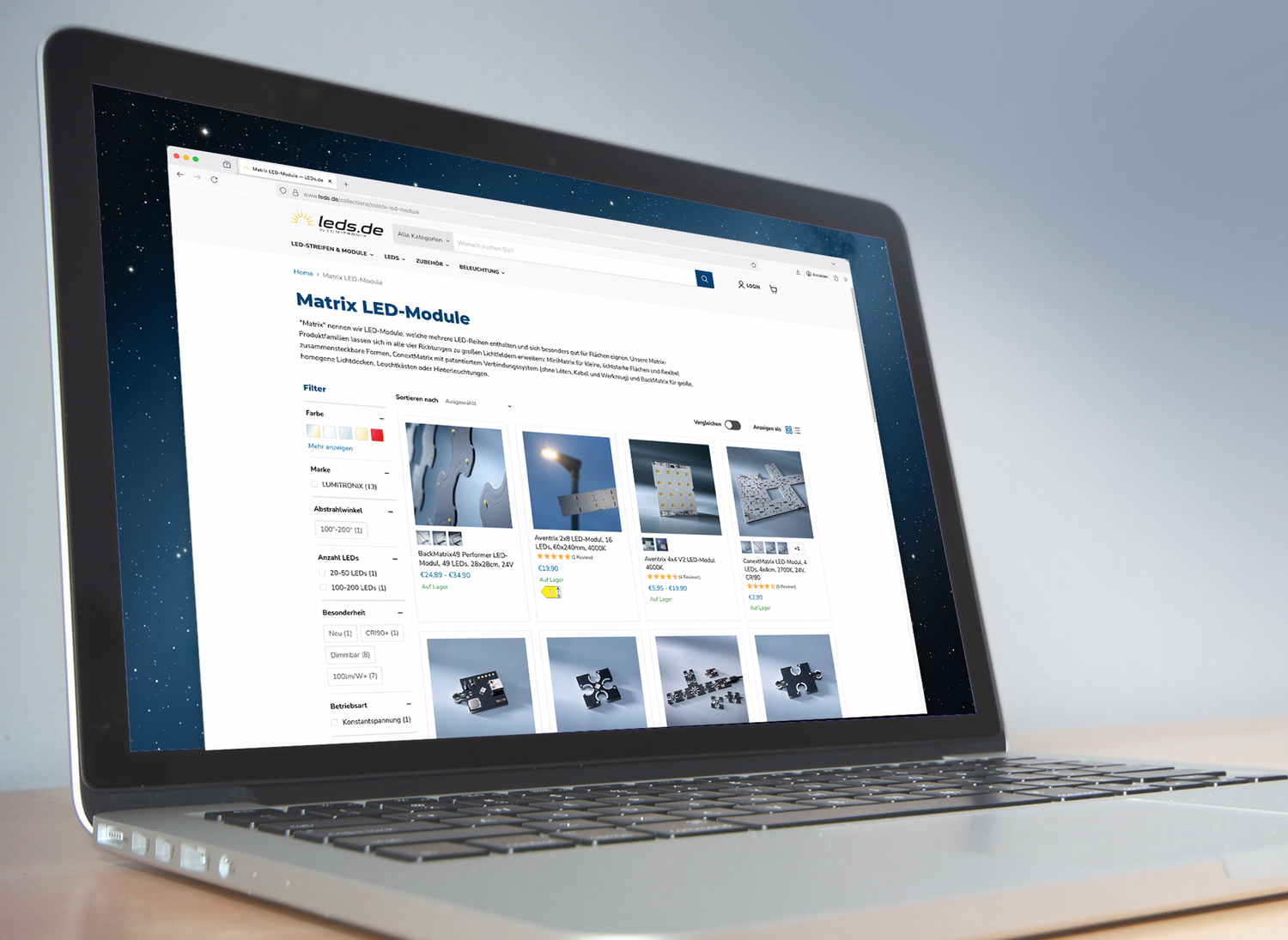 Trouvez rapidement le module Matrix adapté