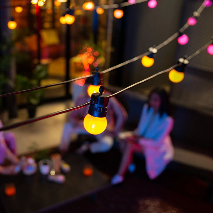 Twinkly Festoon LED party lights, RGB, app-controlled