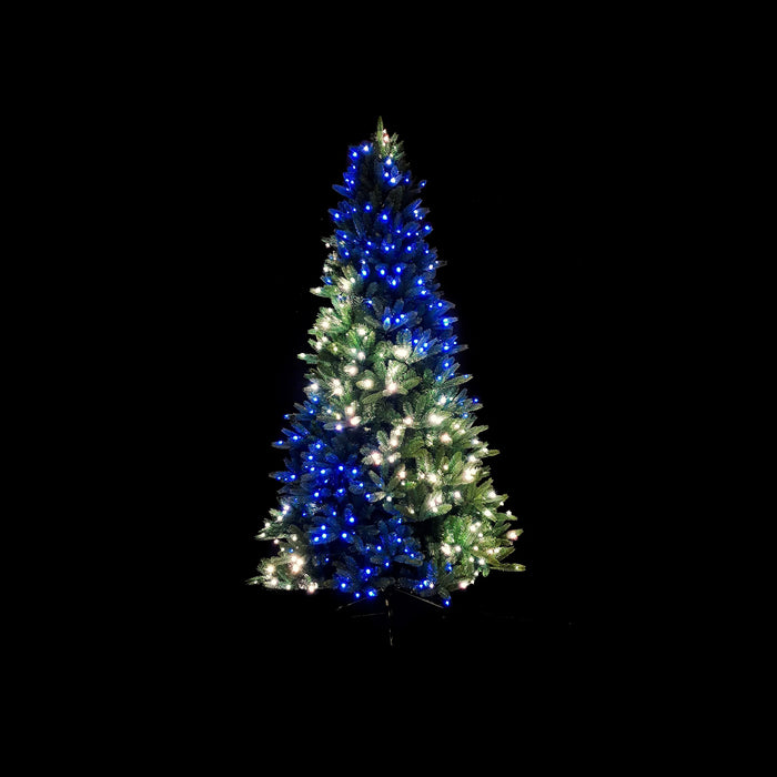 Twinkly LED Albero di Natale Abete, RGB+W, 435 LED, 2,1 m, IP20, controllato da app
