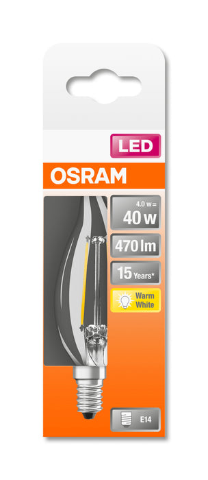 Osram LED RETROFIT BA40 4W E14 klar non dim pic3