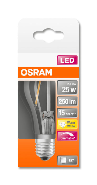 Osram LED SUPERSTAR FILAMENT klar DIM CLA 25 3,3W 827 E27 pic2