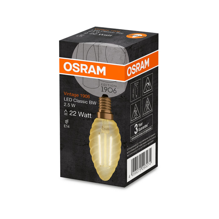 Osram LED VINTAGE 1906 CLBW GOLD22 non-dim 2.5W 824 E14