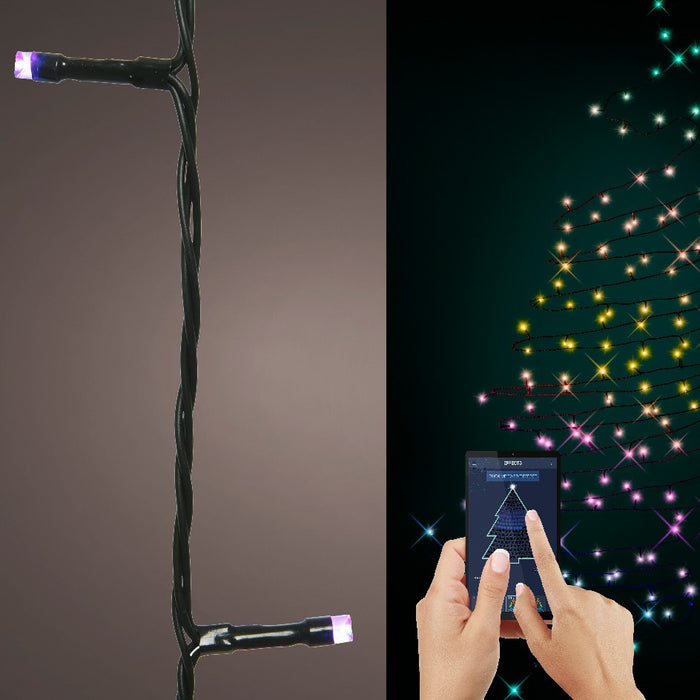 Lumineo LED light chain Dancing Lights, RGB, multifunction, app-controlled