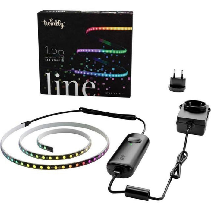 Twinkly Line RGB LED-Streifen, appgesteuert, 100 LEDs, 1,5m, Starter-Set, 100 LEDs, 1,5m 38597