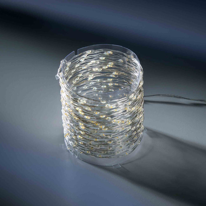Lumineo LED-Micro-Lichterkette, silber, 12m, 240 LEDs 31288
