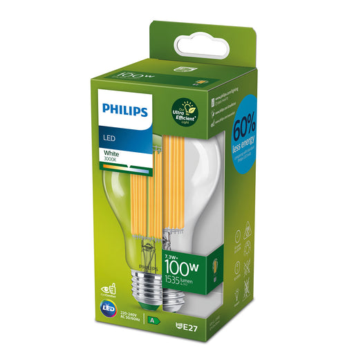 Philips Classic Filament LED-Lampe 7,3-100W E27 830 EEK A klar pic2