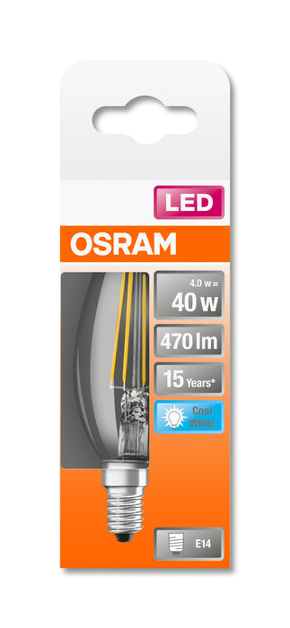 Osram LED STAR FILAMENT klar CLB 40 4W 840 E14 non-dim 36549