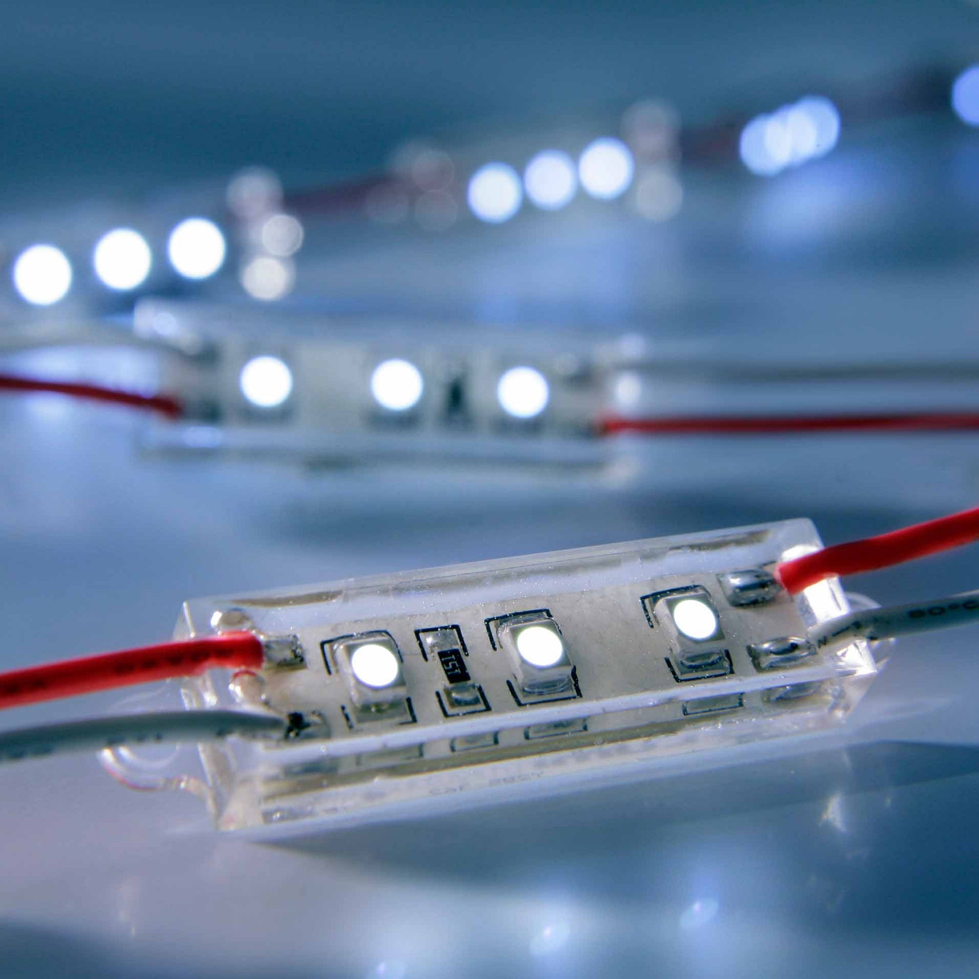 3x Leds Wasserfestes LED-Modul, 3x SMD, 49mm, 12V • Starre LED-Streifen bei ...