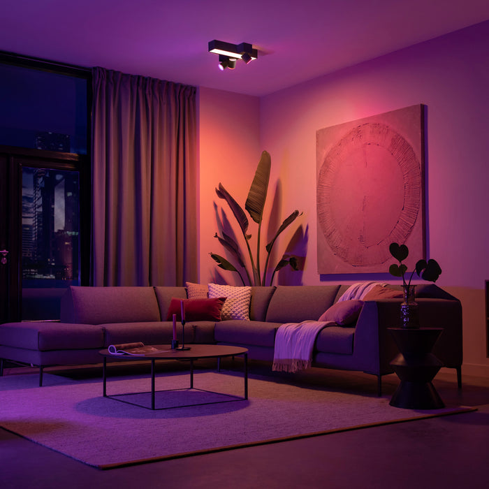 Philips Hue White & Color Ambiance Centris LED-Deckenleuchte, 2 Spots weiß pic6 36789