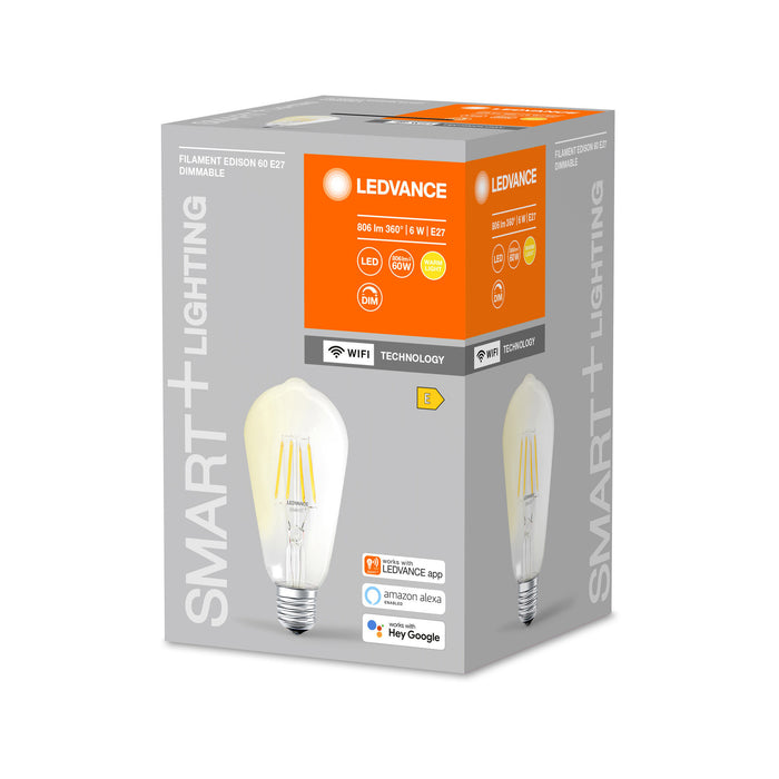 LEDVANCE SMART+ WiFi Filament Edison 60 5,5W E27 DIM pic2