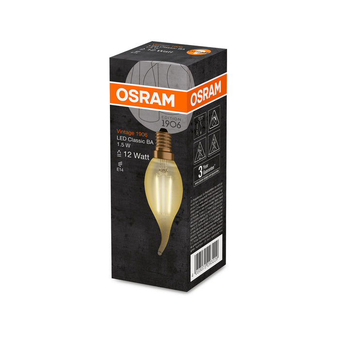 Osram LED VINTAGE 1906 CLBA GOLD12 non-dim 1.5W 824 E14
