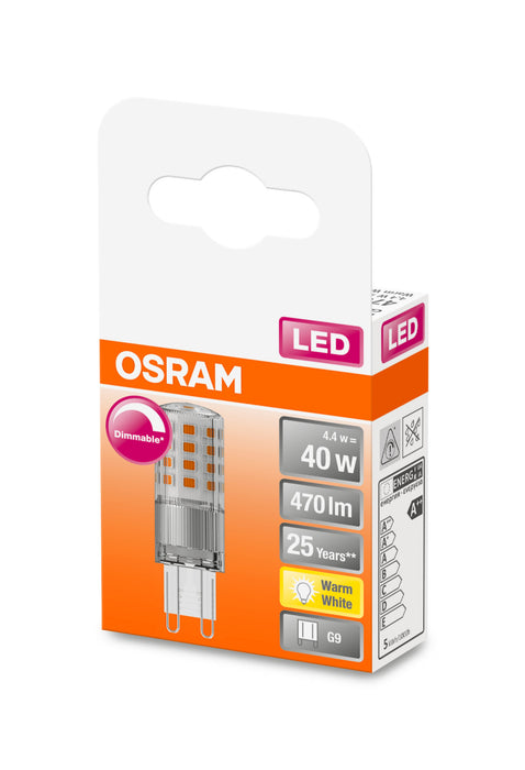 Osram LED SUPERSTAR PIN 40 DIM klar 4,4W 827 G9 pic3
