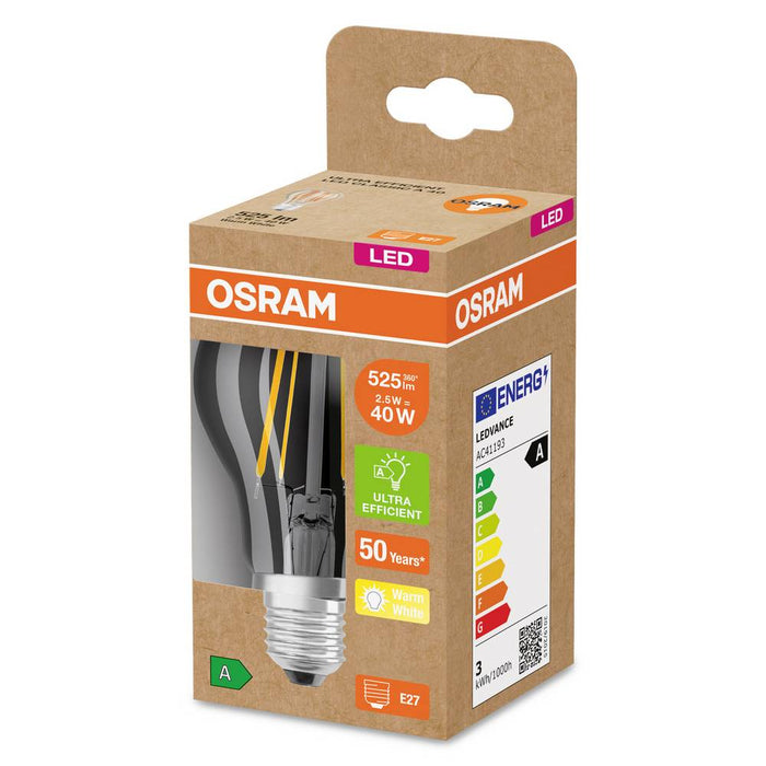 Osram Classic Filament LED-Lampe E27 830 EEK A klar pic6
