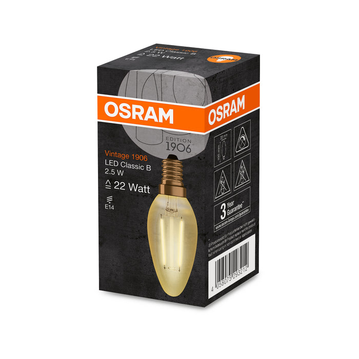 Osram LED VINTAGE 1906 CLB GOLD22 non-dim 2.5W 824 E14