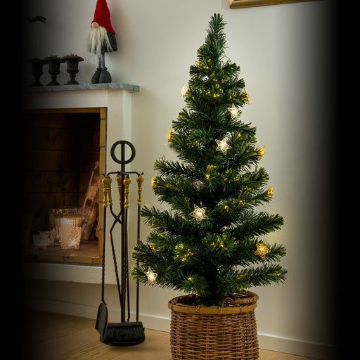 Konstsmide LED Fiberoptik Weihnachtsbaum, 12 warmweiße Dioden, 90cm, Konstsmide LED Fiberoptik Weihnachtsbaum, 16 warmweiße Dioden, 120cm 97064