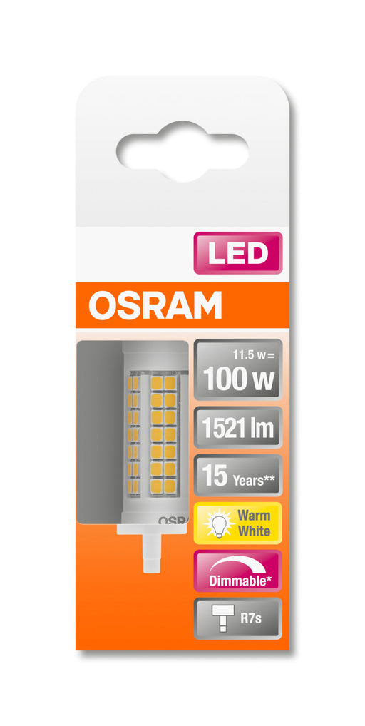 Osram LED SUPERSTAR LINE78 DIM CL 100 XW 827 R7S pic2
