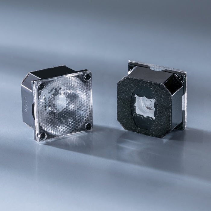 LEDiL ROSE 21,6x21,6mm LED-Linse, 10°-20° (enger Abstrahlwinkel), diffus, optimiert für Nichia, Ledil Rose 21,6x21,6mm LED-Linse, 31°-44° (mittlerer Abstrahlwinkel), klar, optimiert für Nichia pic2 60259