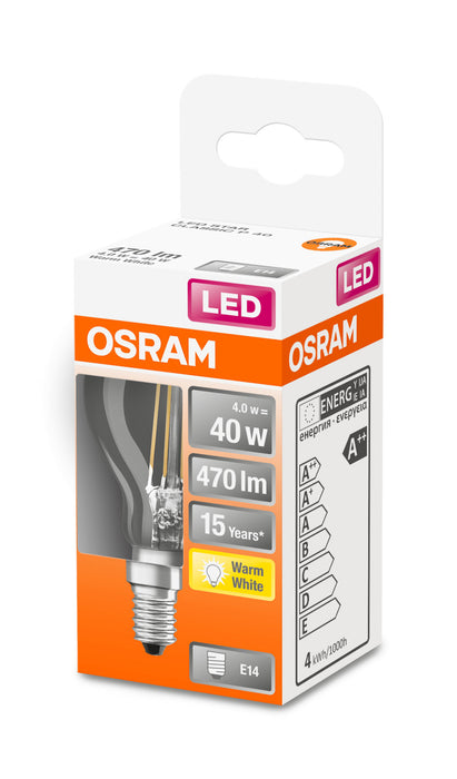 Osram LED RETROFIT CLASSIC P 37 4W 827 E14 CL pic3
