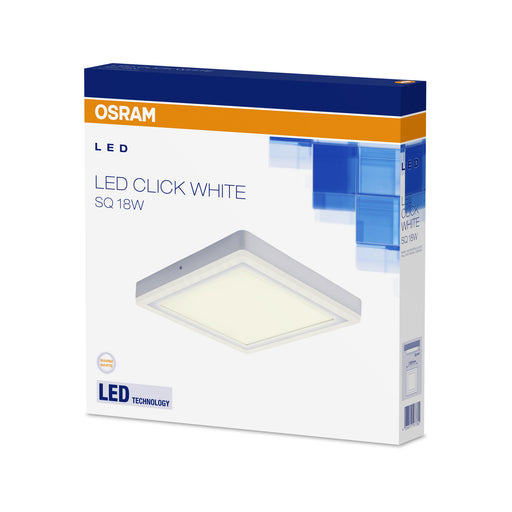 Osram LED CLICK WHITE Square Decken- und Wandleuchte 3000K 30cm 18W 34155