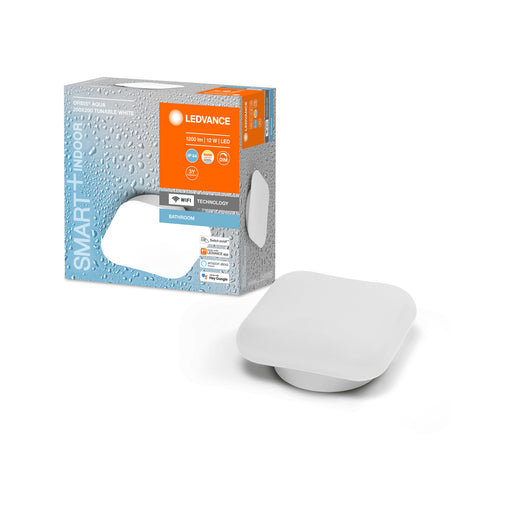 LEDVANCE SMART+ WiFi Tunable White LED-Deckenleuchte ORBIS Aqua 200x200mm IP44 weiß pic2