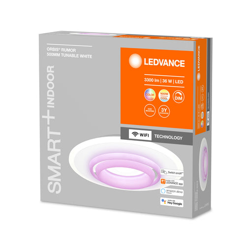 LEDVANCE SMART+ WiFi Tunable White RGB LED-Deckenleuchte ORBIS Rumor 500m grau pic2