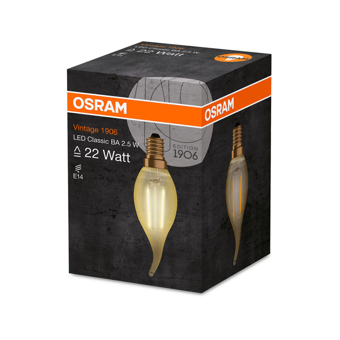 Osram LED VINTAGE 1906 CLBA GOLD22 non-dim 2.5W 825 E14