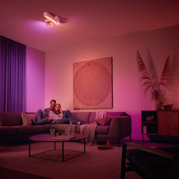 Philips Hue White & Color Ambiance Centris LED-Deckenleuchte, Philips Hue White & Color Ambiance Centris LED-Deckenleuchte mit 4 Spots schwarz, 4200lm pic7 36797