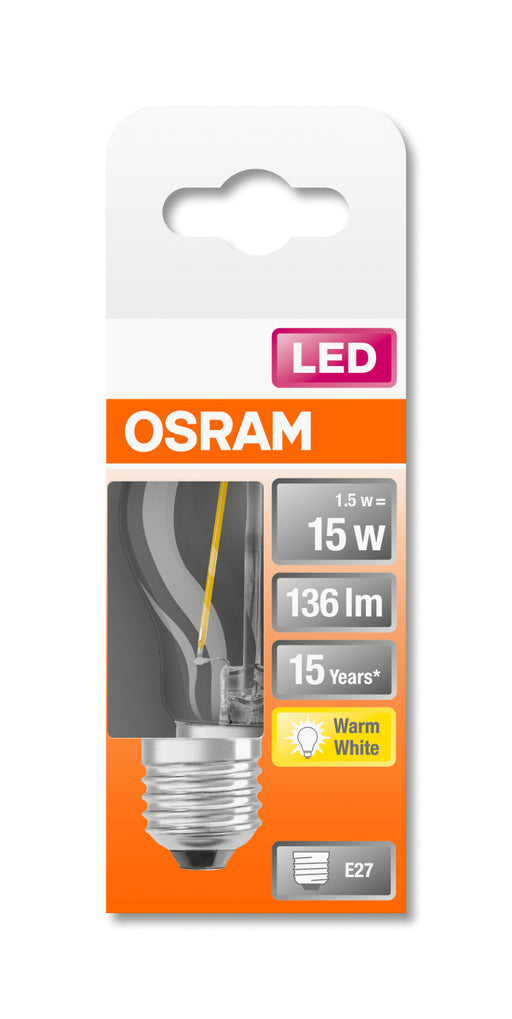Osram LED RETROFIT P15 1,5W E27 klar non dim pic2
