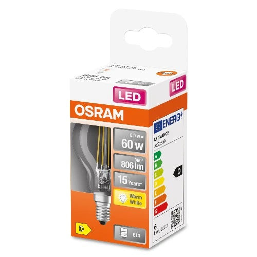 Osram LED STAR FILAMENT klar CLP 60 6,5W 827 E14 non-dim pic3