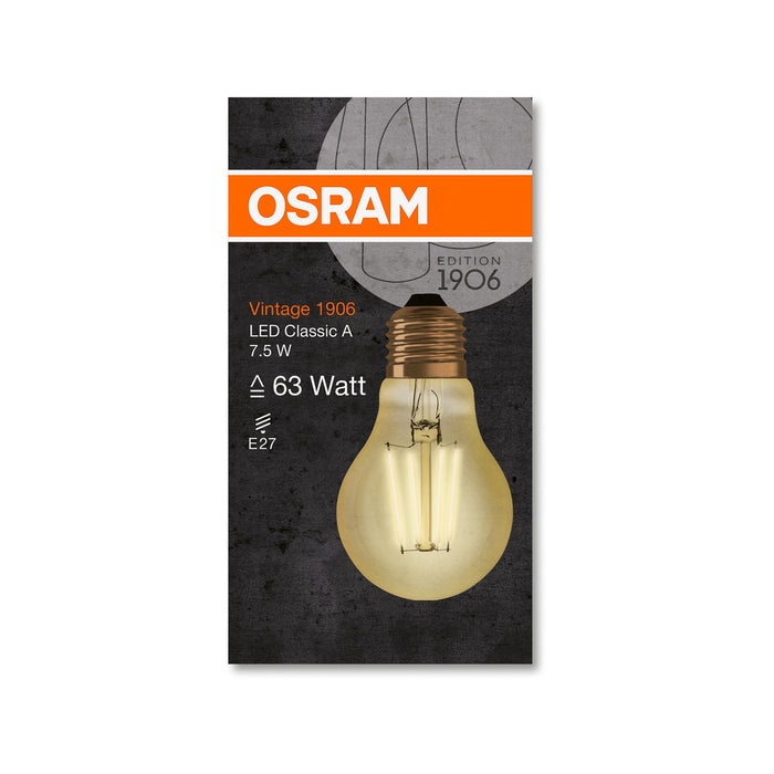 Osram LED VINTAGE 1906 CLA GOLD68 non dim 8W 825 E27