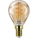 Philips Vintage Filament LED-Lampe Gold 2,6-15W E14 818 klar 40124