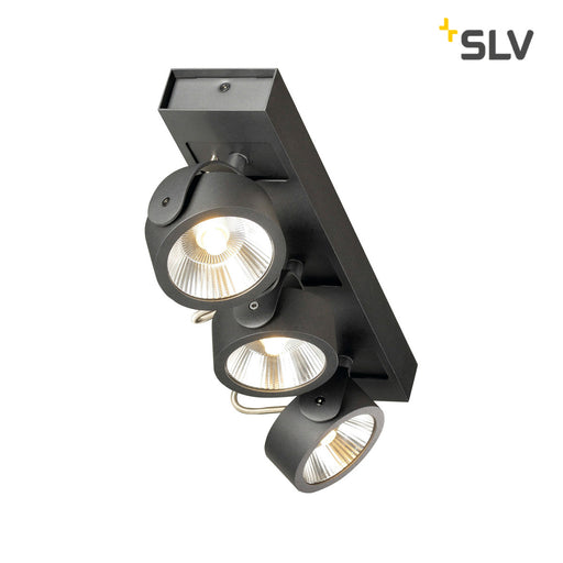 SLV Kalu 24° LED-Wand- und Deckenleuchte 3-flammig schwarz pic2