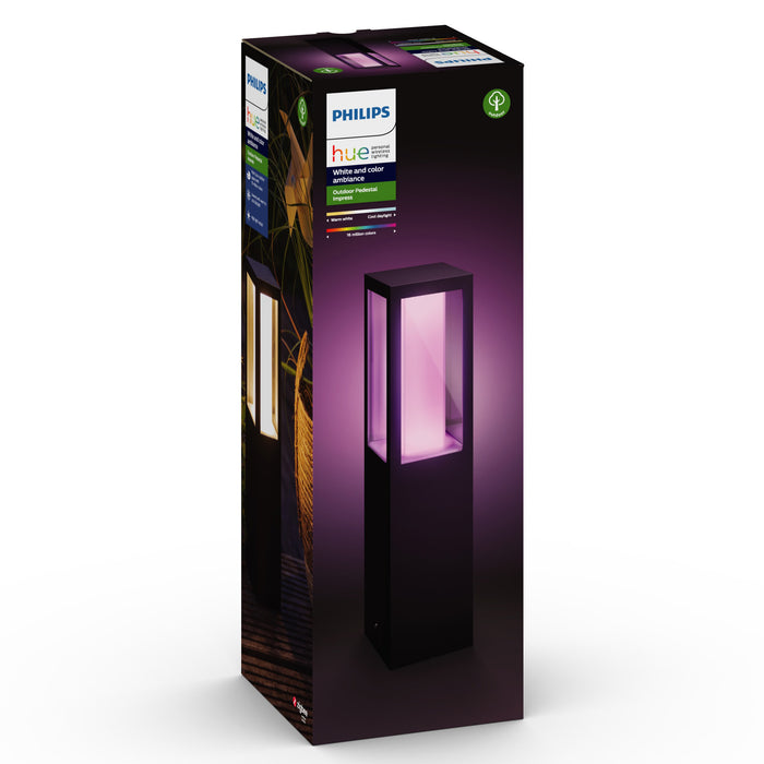 Philips Hue White and Color Ambiance Impress LED-Sockelleuchte, Schwarz pic12