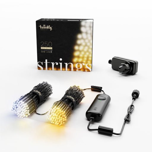 Twinkly Strings LED-Lichterkette, Tunable White, app-gesteuert, 250 LEDs, 20m 38612
