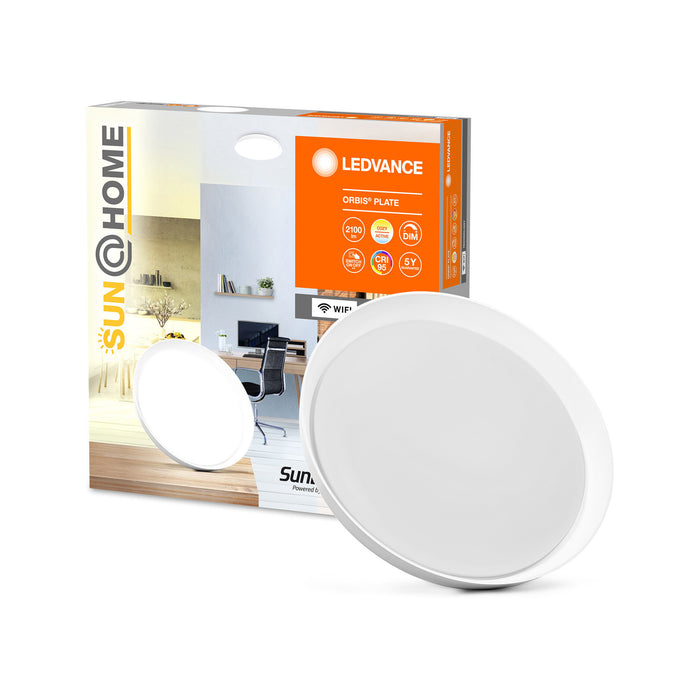 LEDVANCE Sun@Home WiFi Tunable White LED-Deckenleuchte ORBIS Plate weiß pic2
