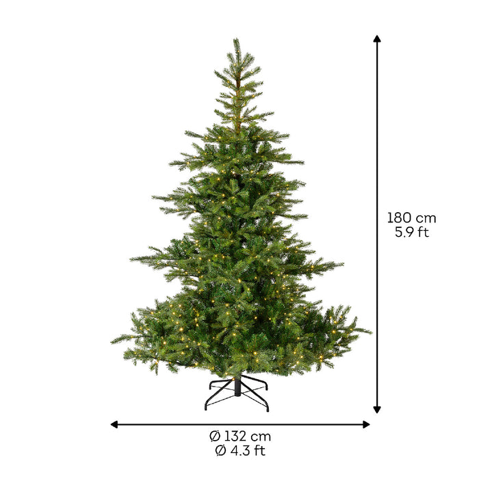 LED-Weihnachtsbaum Tanne, 400 LEDs, 180cm, 8 Funktionen, inkl. Metallfuß pic7